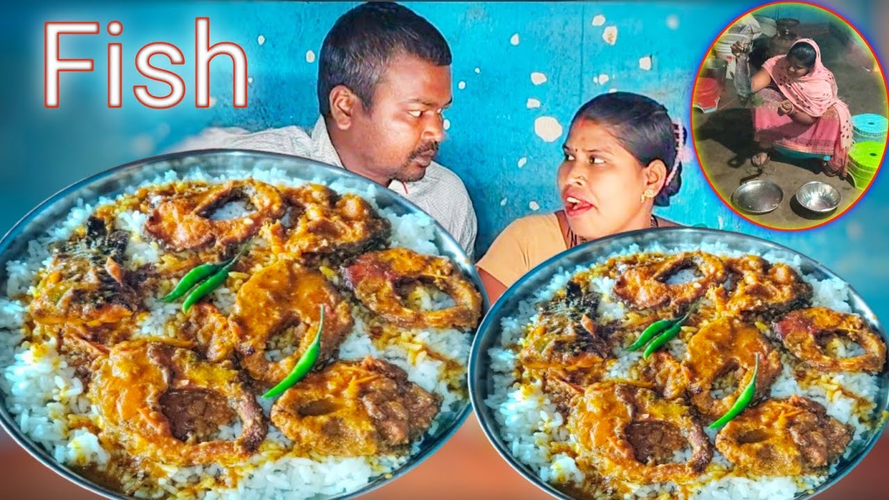 ASMR SPICY VILLAGE FISH CURRY 🐟 Traditional Indian Cooking and Eating Show | Homemade Fish Masala