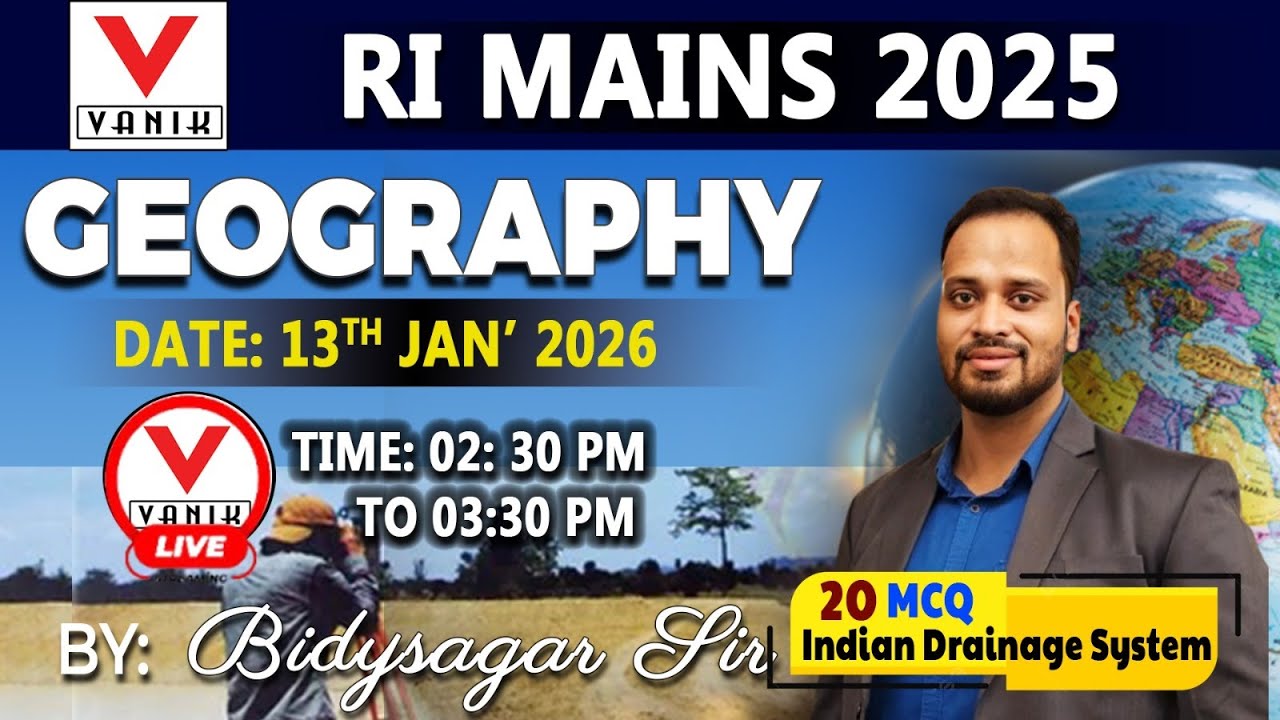 OSSSC RI MAINS 2025 | Geography | Most Expected Questions Discussion | By Bidyasagar sir