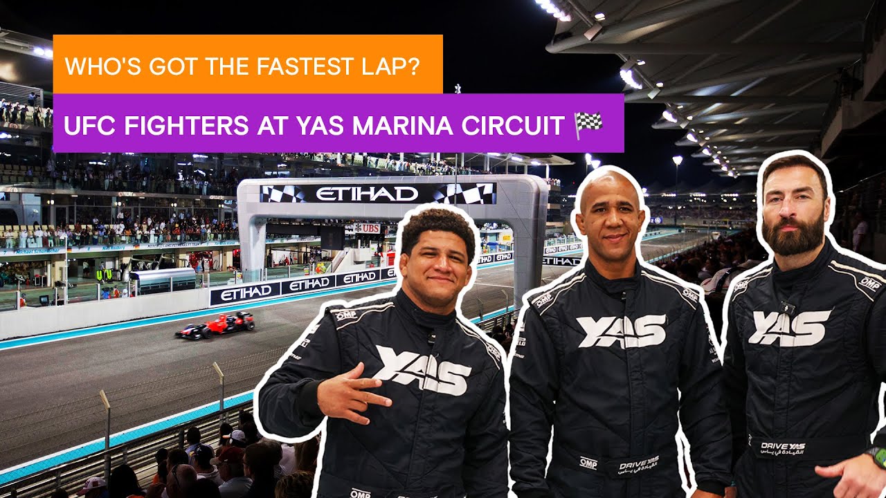 UFC Fighters Race at Yas Marina Circuit 🏎️ Who’s the Fastest?​