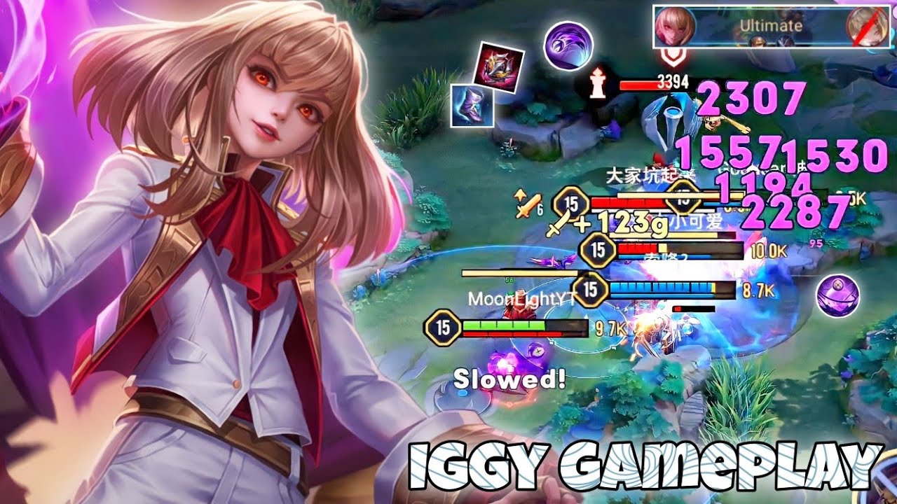 Iggy Mid Lane Pro Gameplay | Continuous Damage Dealer Champ | Arena of Valor Liên Quân mobile CoT