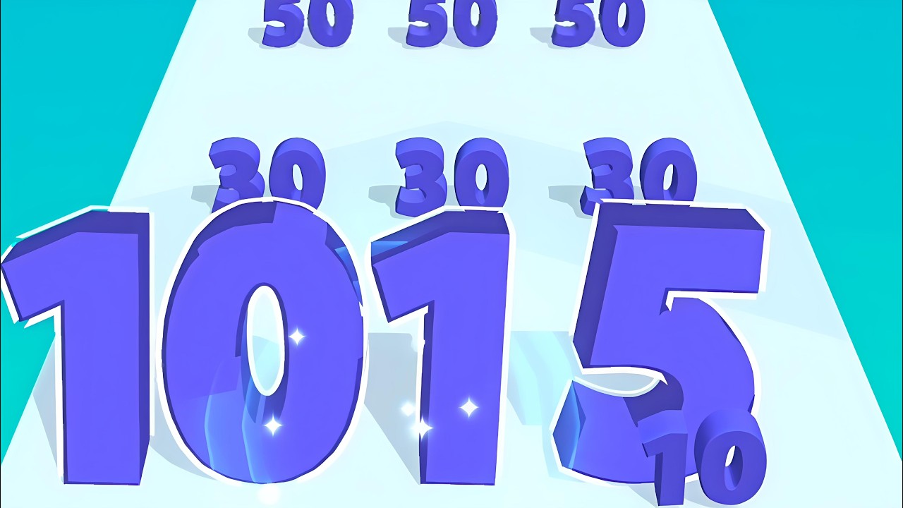 numbers Run Merge Challenge new version of android & ios walkthrough level run
