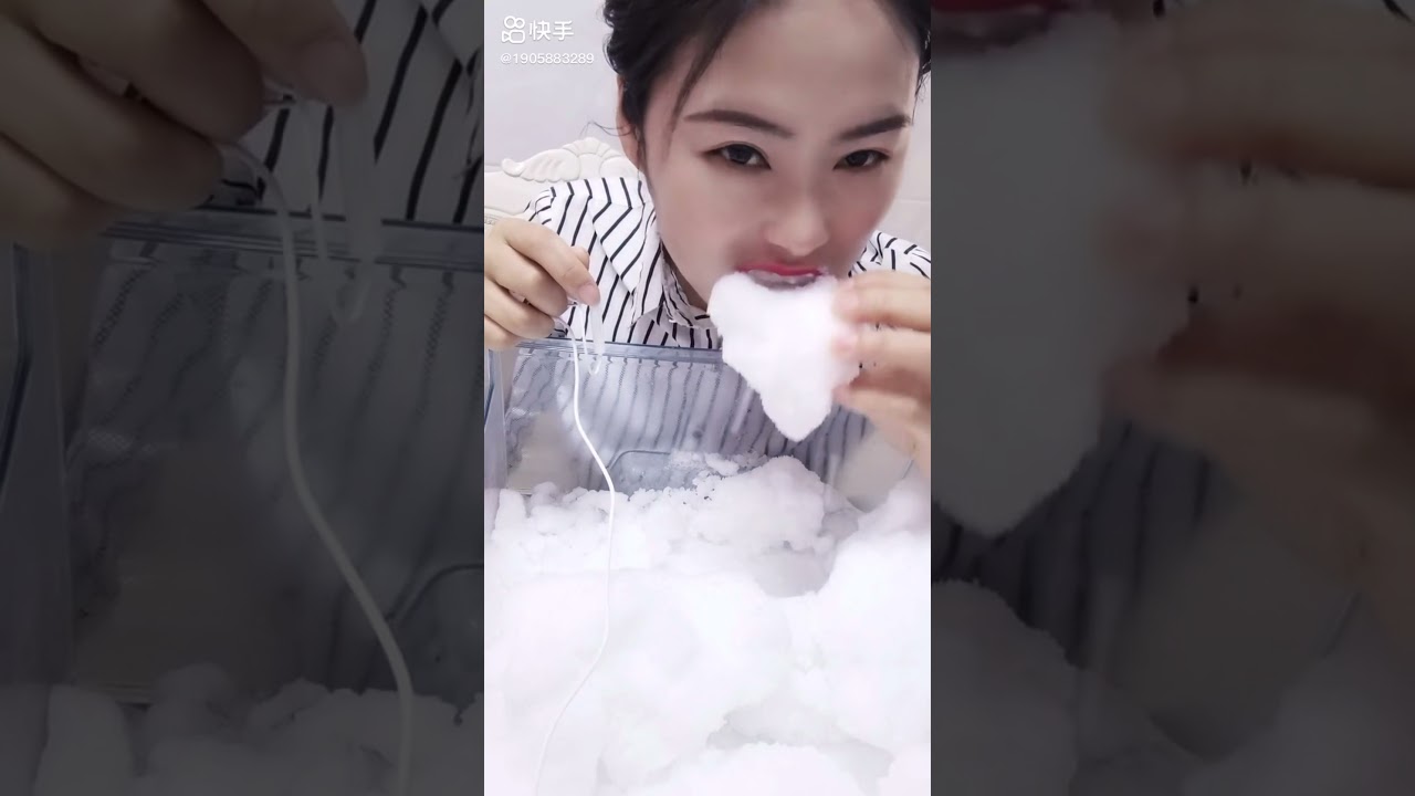 FREEZER FROST EATING [Ice ASMR] OnlyBites #14