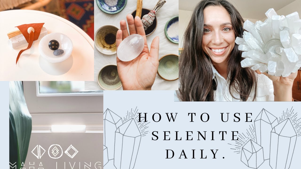 HOW TO START USING SELENITE DAILY - Top 3 ways for when & how to use selenite crystals.