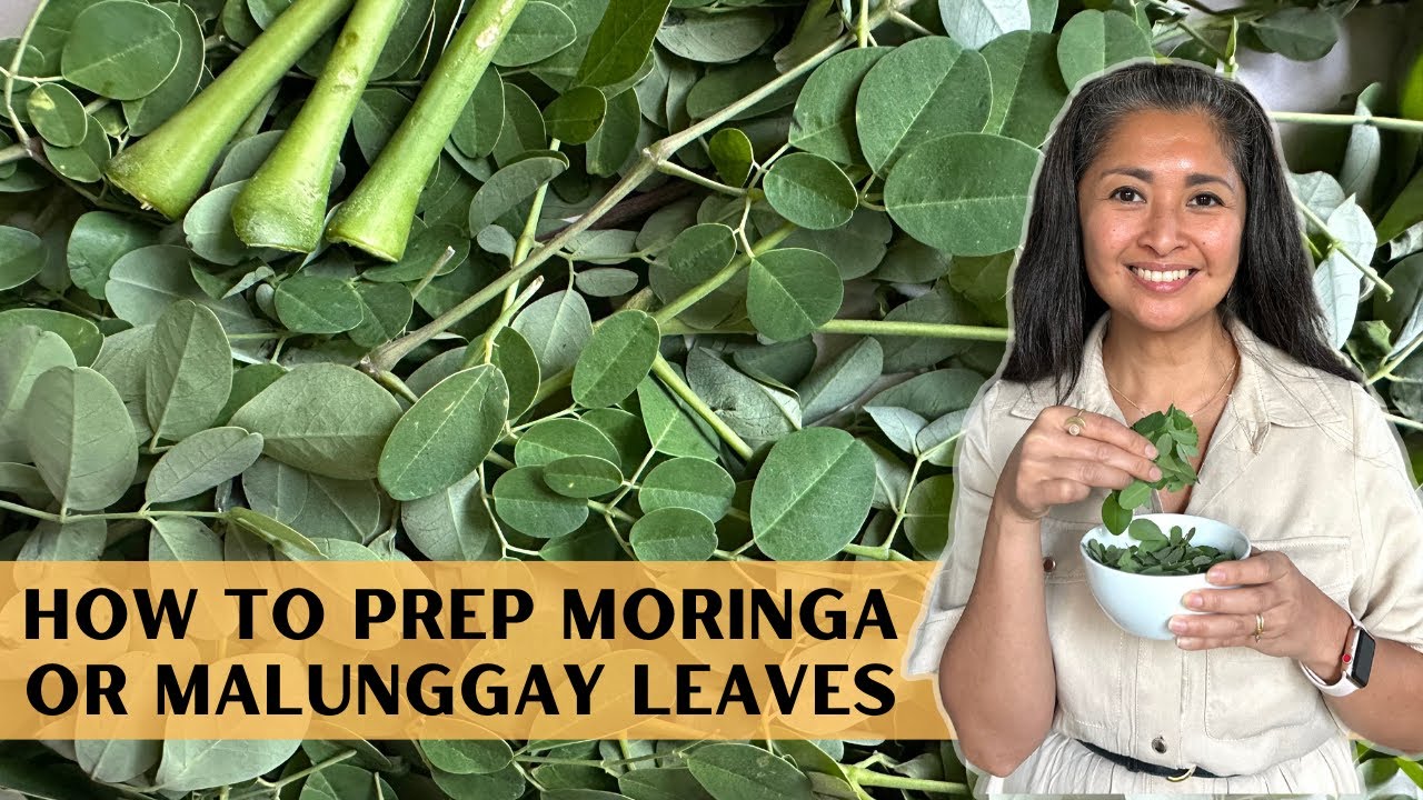How to Prep Moringa | Malunggay Leaves