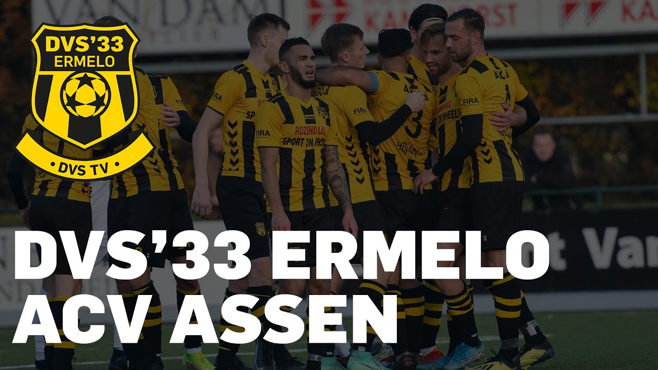 DVS'33 ERMELO DOMINEERT EN WINT | DVS'33 ERMELO - ACV Assen | Derde Divisie | Samenvatting