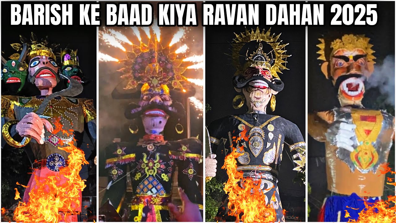 BARISH KE BAAD KIYA RAVAN DAHAN | DUSSEHRA 2025 | KARAMPURA | RANJIT NAGAR | MOTI NAGAR 