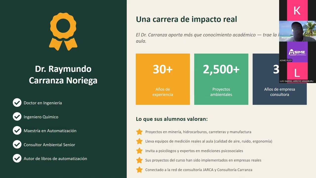 Charla de Electivos 2026.1 - Seguridad Integral y Gestión Ambiental