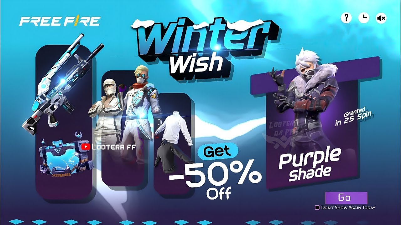 Winter Wish Event In Free Fire 🤯💥| Purple Shade Bundle Return | White T-shirt Return | Ff New Event