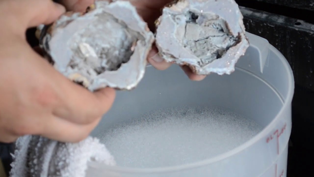 Geode Cutting and Polishing