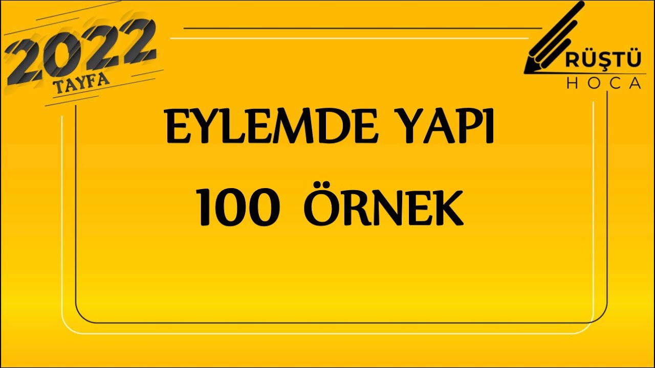 100 Örnek Kampı | Eylemde Yapı | RÜŞTÜ HOCA