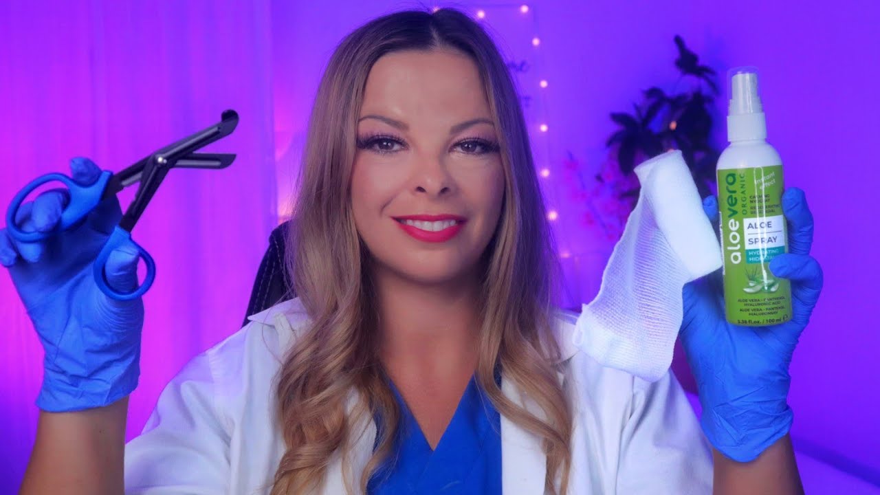 Orvosi Vizsgálat 👩‍⚕️ Napszúrás és Napégés Kezelése  (Magyar ASMR)