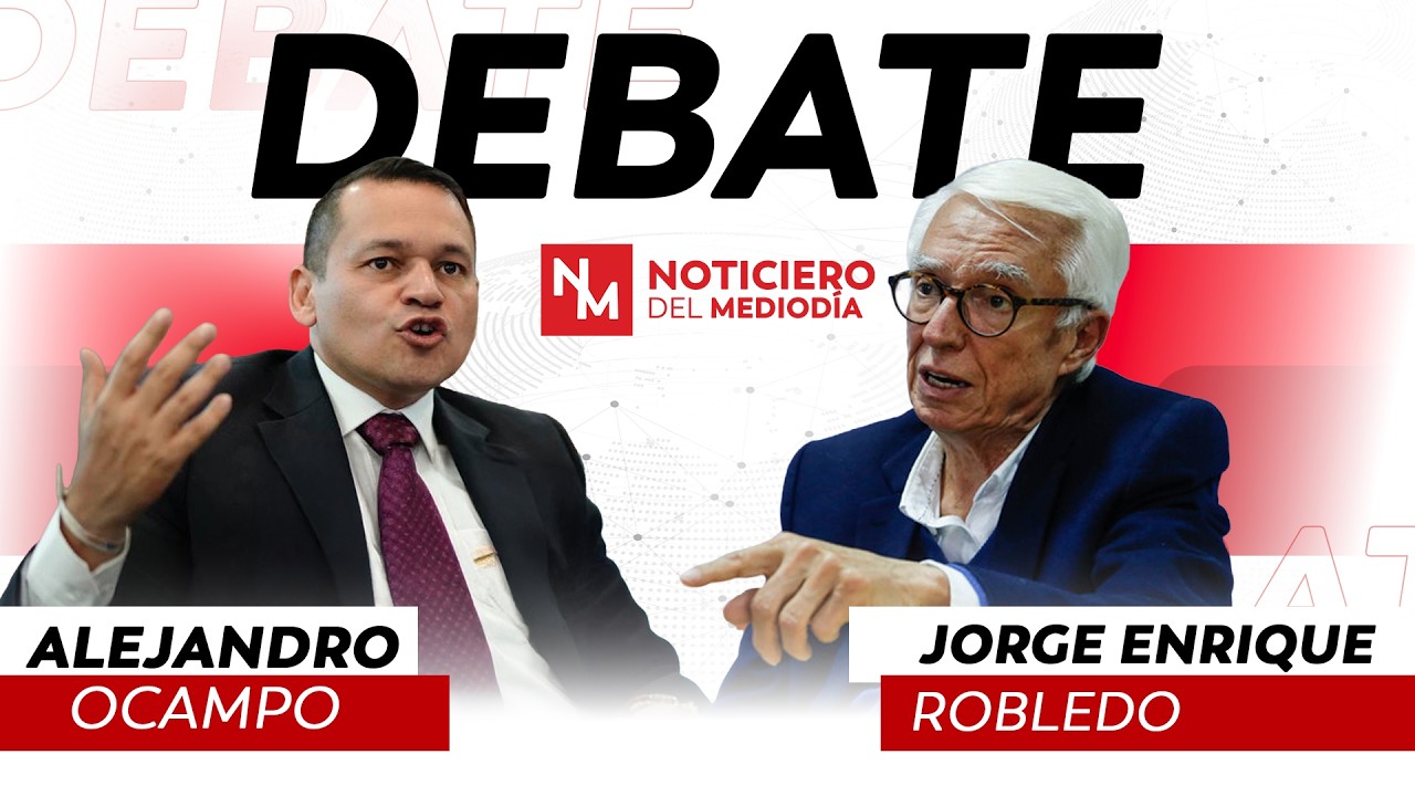 Alejandro Ocampo y Jorge Robledo debaten en el Noticiero del Mediodía | Caracol Radio