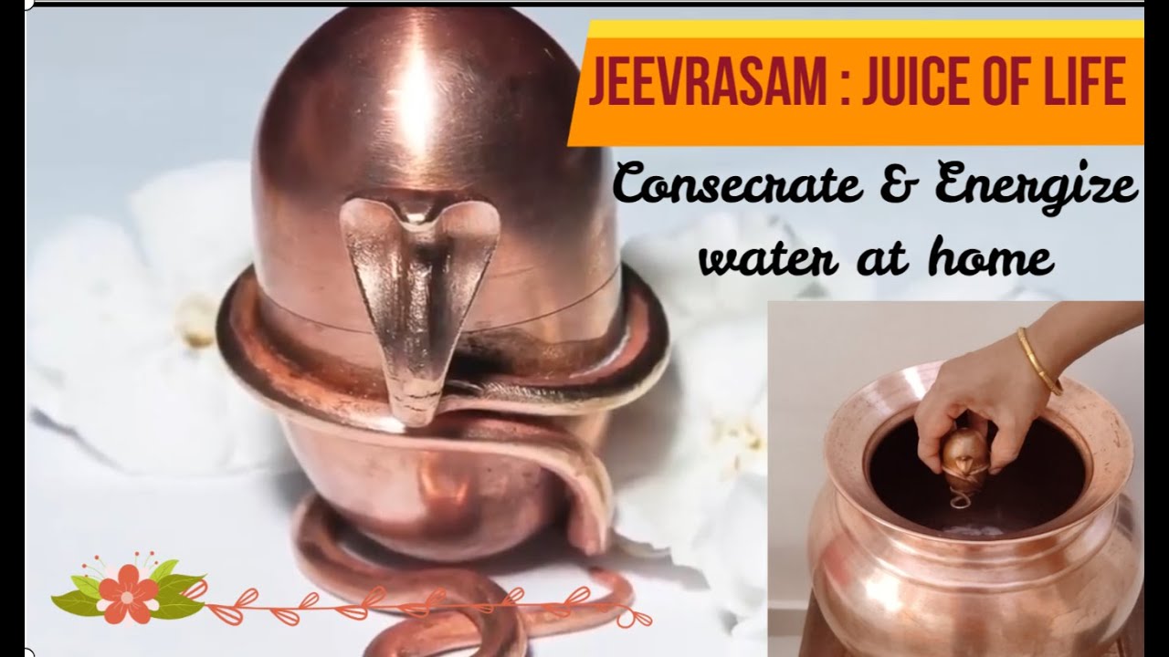 All about Jeevrasam: consecrate water at home/ Isha life/ Prevent chronic ailments.