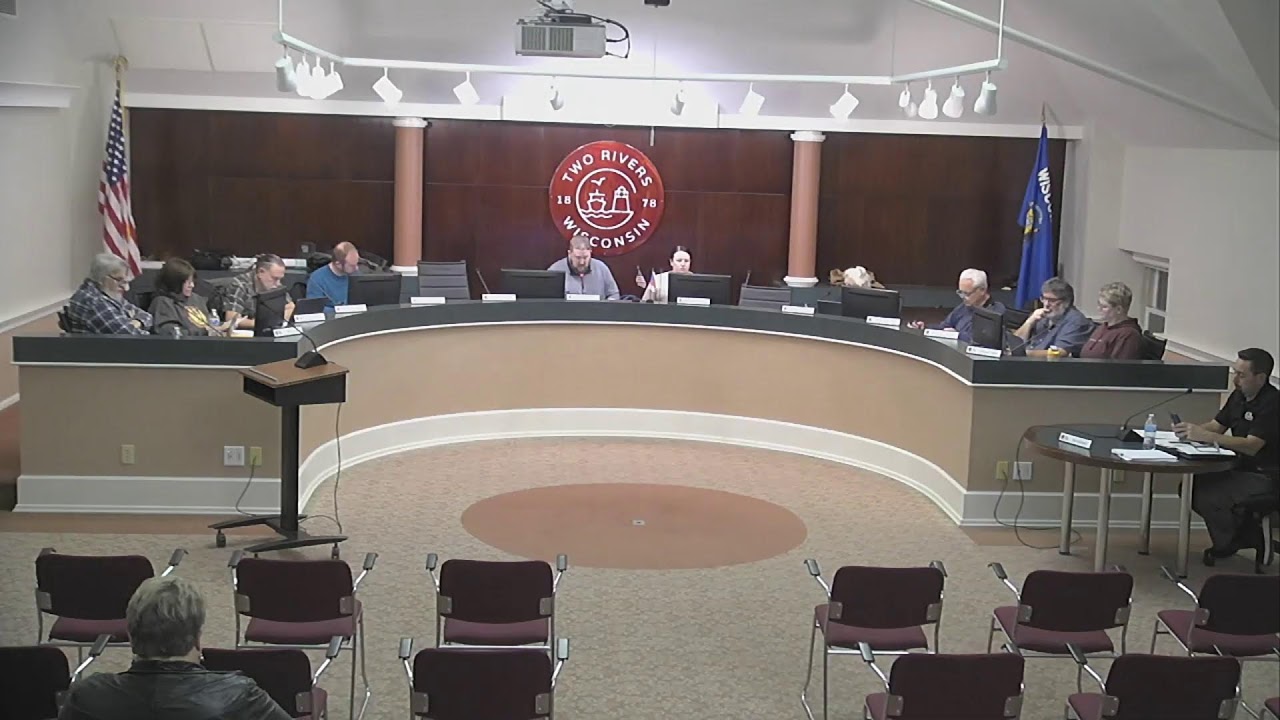Two Rivers City Council Meeting for Monday, February 16, 2026