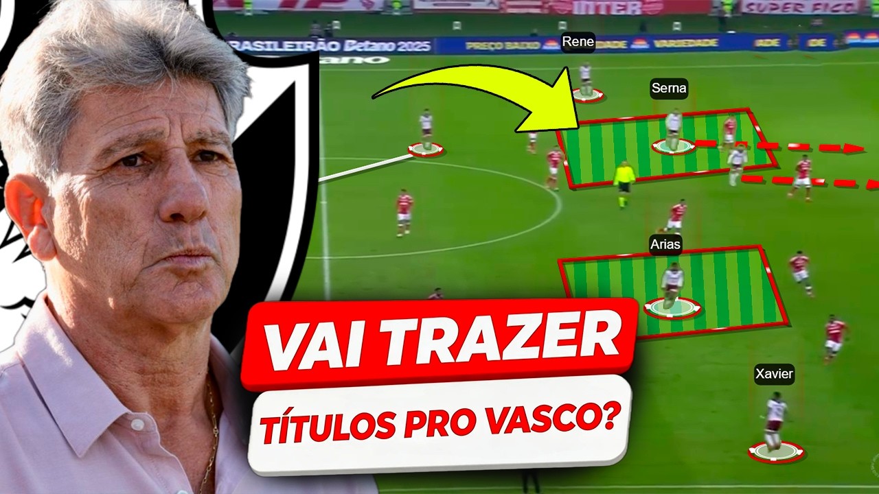 COMO JOGAM TATICAMENTE OS TIMES DE RENATO GAUCHO PROVAVEL TECNICO DO VASCO PRA 2026!