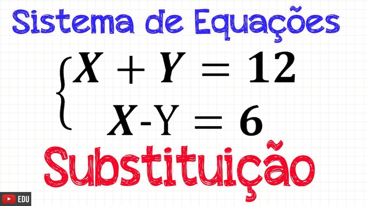 SISTEMA DE EQUAÇÕES MÉTODO DA SUBSTITUIÇÃO