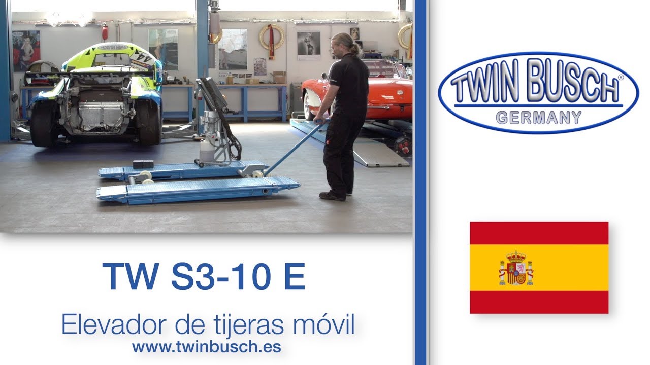 TW S3-10 E : Elevador de tijeras móvil de TWIN BUSCH®