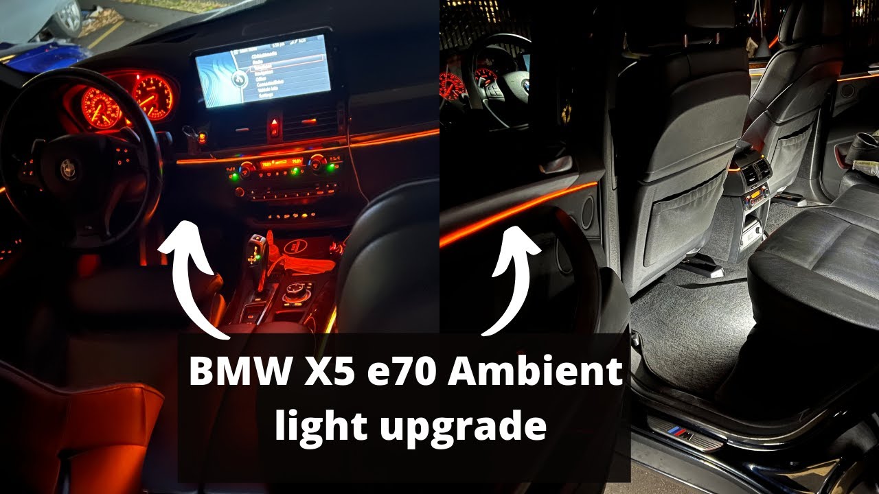 BMW X5 e70 ambient light upgrade part 1 (rear Doors)