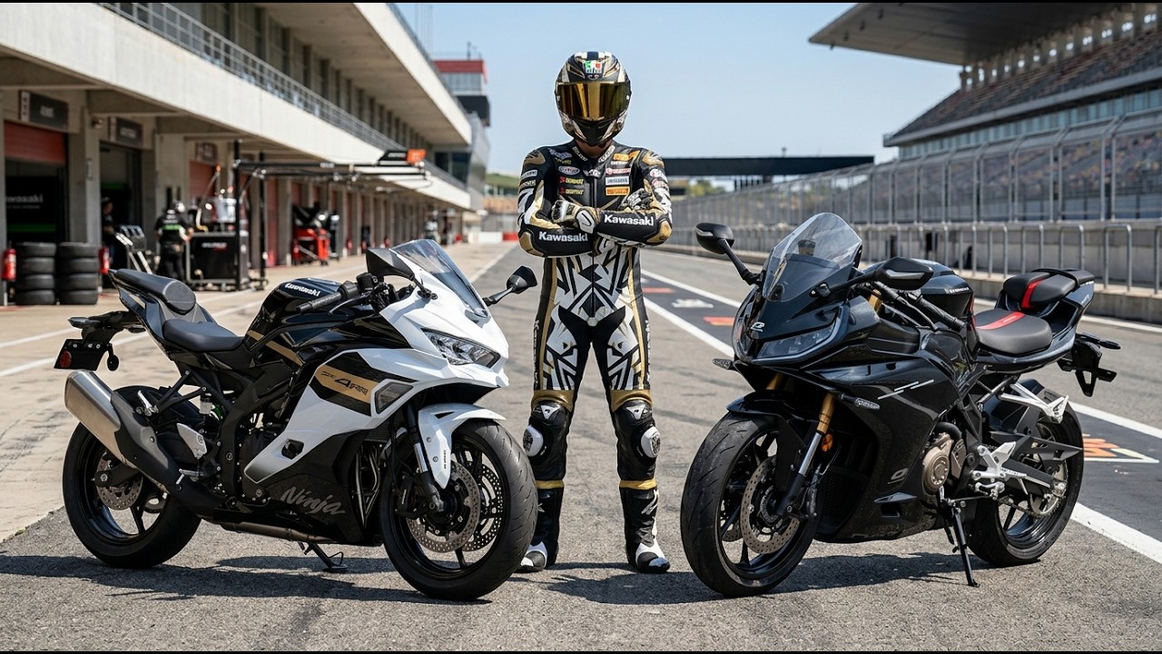 Война суперспортивных мотоциклов объемом 400 куб. см!! Новый QJMotor SRK 421 RR 2026 года нацелен...