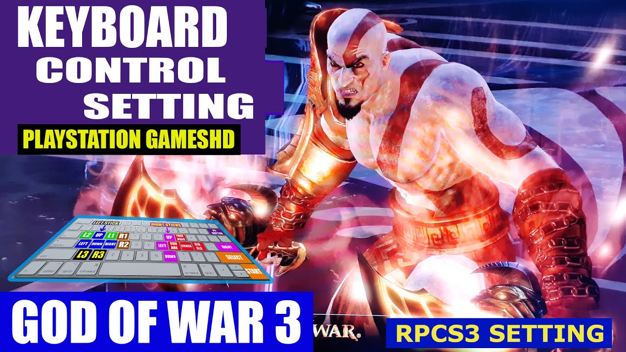 God of War 3 Best Keyboard Control Setting on Rpcs3 in Hindi | Play God of War 3 with keyboard