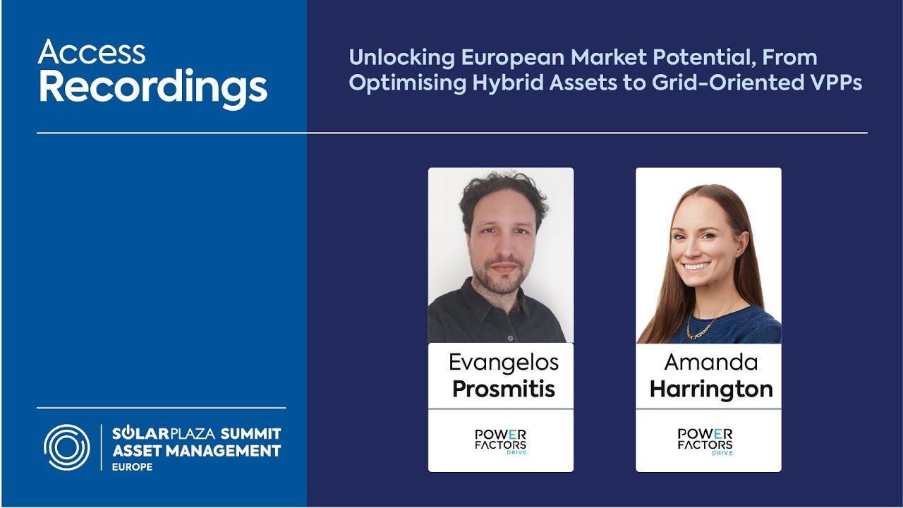 Solarplaza Webinar | Unlocking European market potential, from optimizing hybrid assets to VPPs