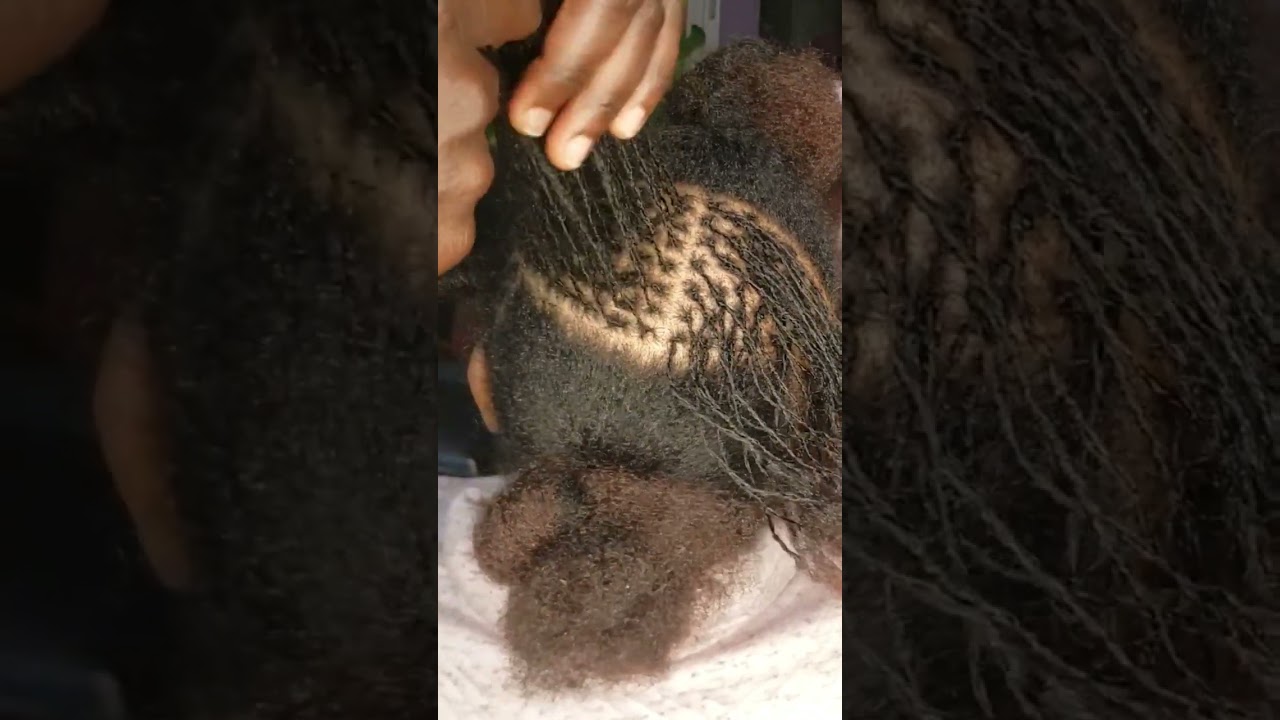 sisterlocks installation | first time step by step ,#trending #art #sisterlocks #hairsalons #dread