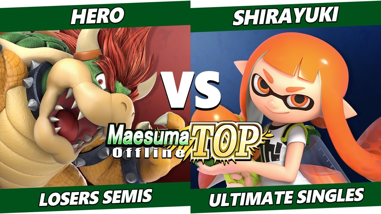 MaesumaTOP#9 Losers Semis - Hero (Bowser, Snake, DK) Vs. Shirayuki (Inkling) SSBU Ultimate