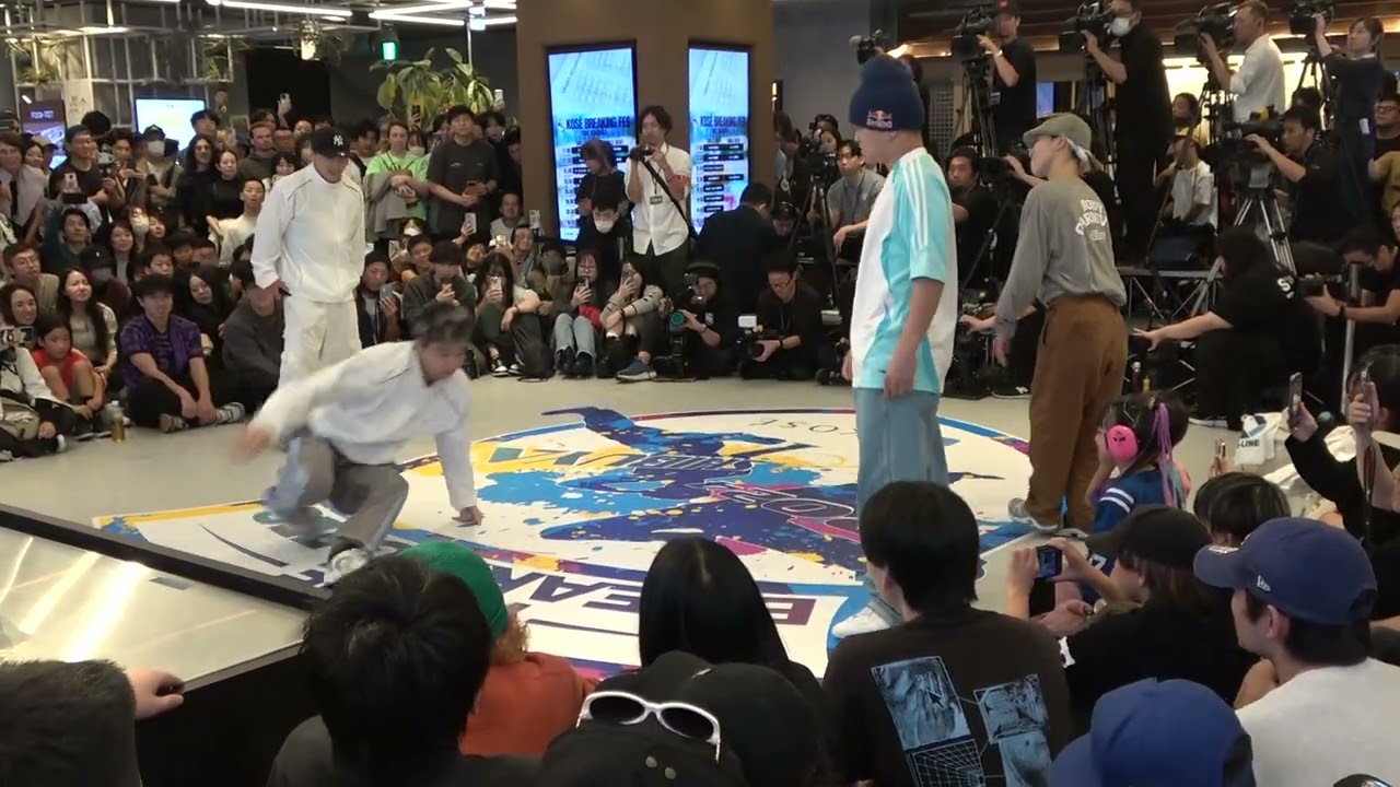KOSE breaking fes 2on2  qtrfinal Ayumi&ISSIN vs 九州男児 CREW