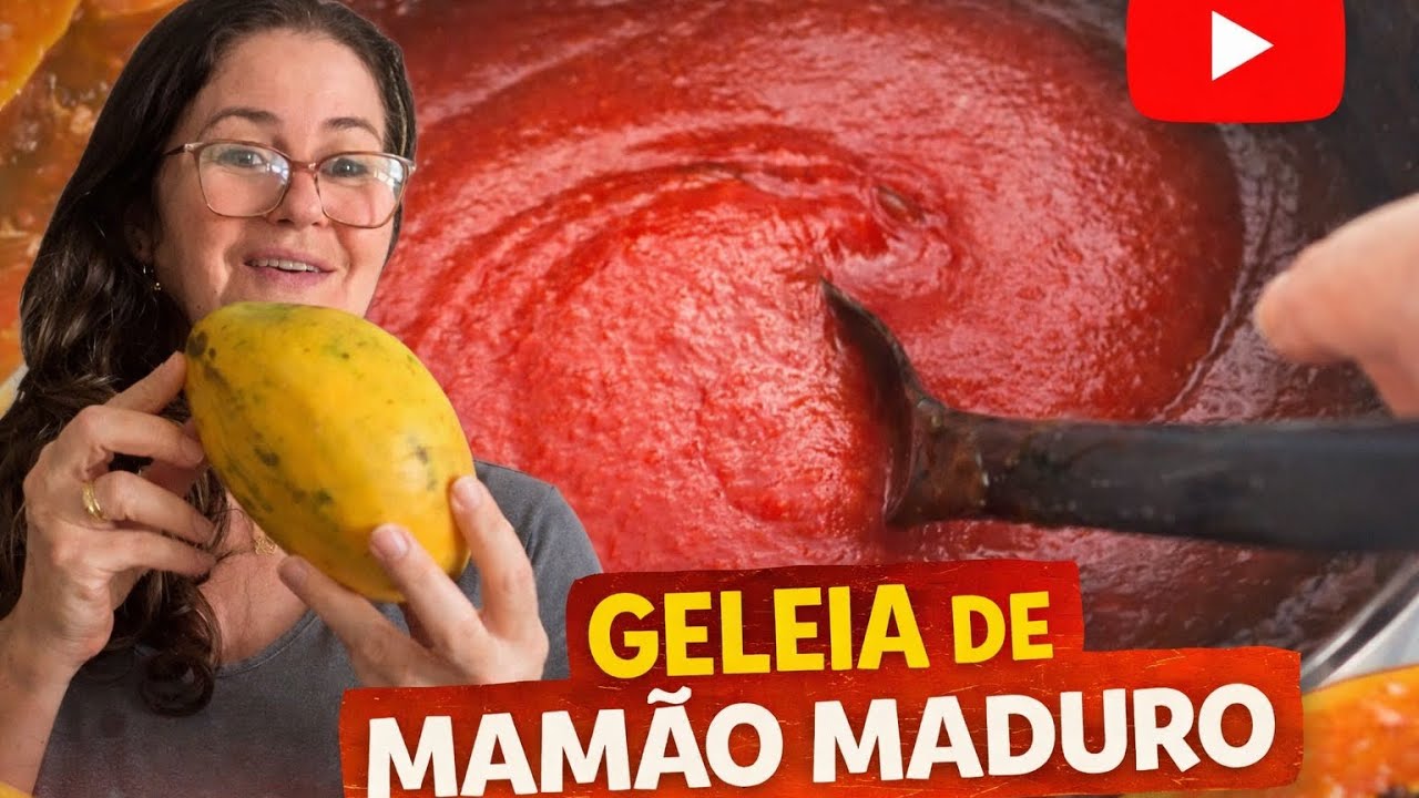 COMO FAZER GELEIA DE MAMÃO MADURO PERFEITA EM POUCOS MINUTOS #geleiacaseira 