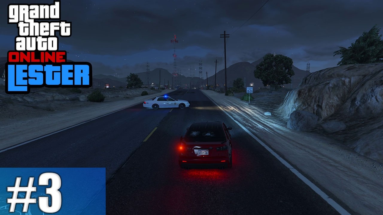 GTA Online Lester Crest: Cops Capacity #3 - Evading The Law (Co-op) | Lester Crest Campaign