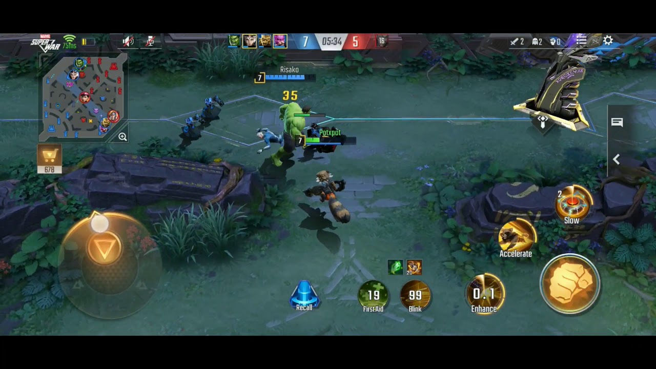 Marvel Super War using Realme 5 pro