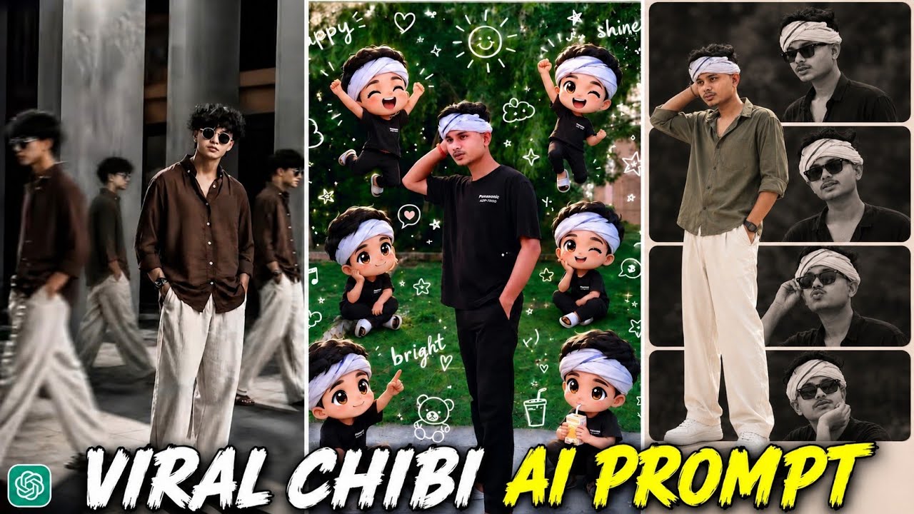 Instagram Trending Aesthetic AI Photo Editing Prompt | ChatGPT Viral Collage Photo prompt |