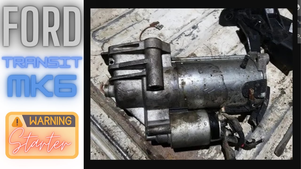 FORD TRANSIT mk6 Starter jammed,starter removed,eemaldatud,Anlasser entfernt,starteren fjernet