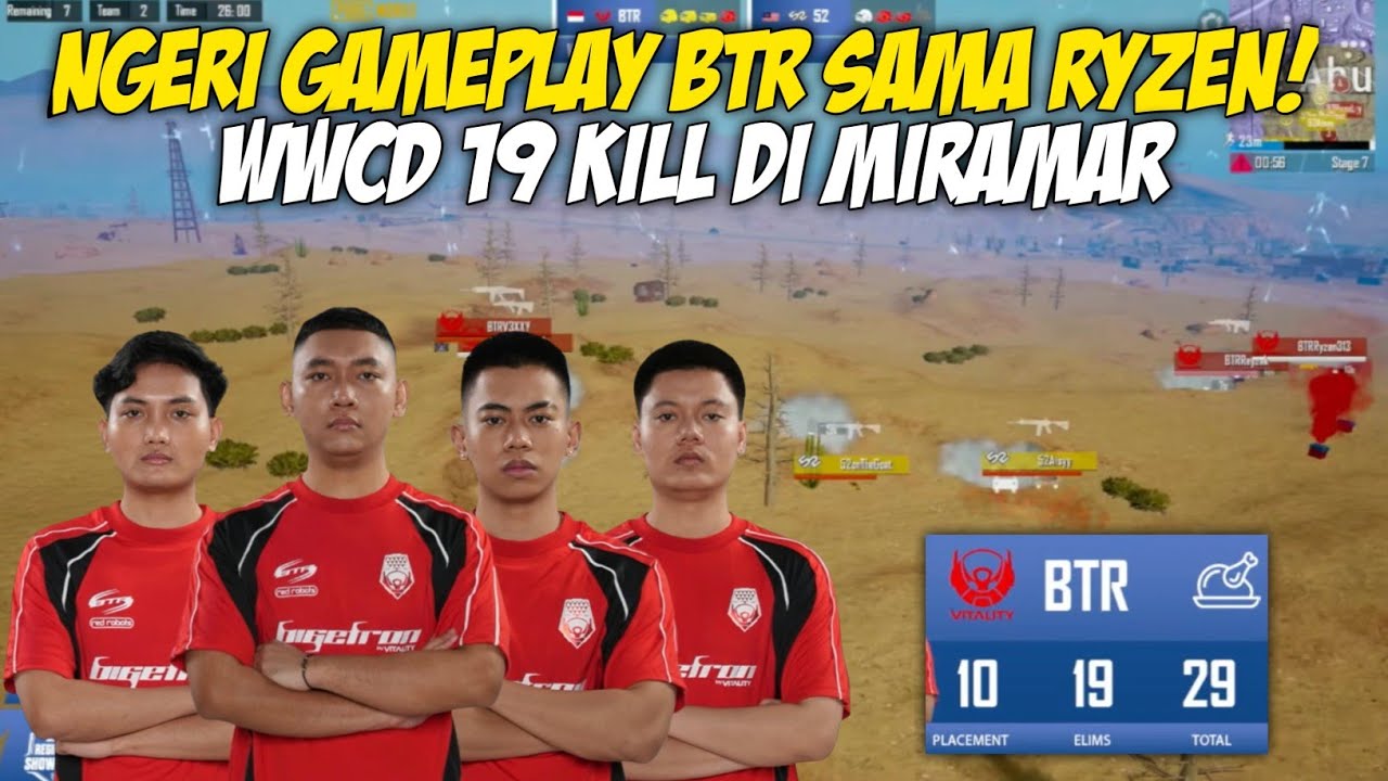 BTR WWCD 19 TOTAL KILL! MODE BANTAI-BANTAI SAMA RYZEN DI FINAL RUTHLESS 