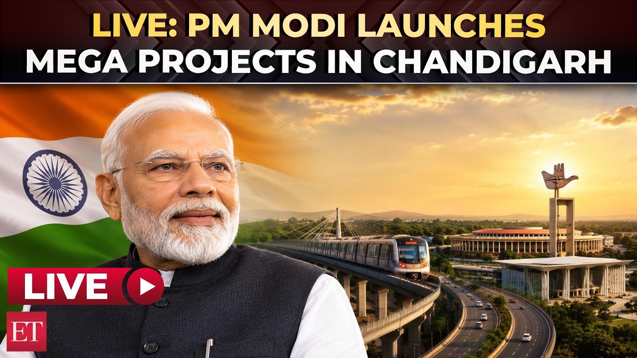 PM Modi in Chandigarh lays foundation for ₹6,600 cr projects | Modi in Punjab | LIVE
