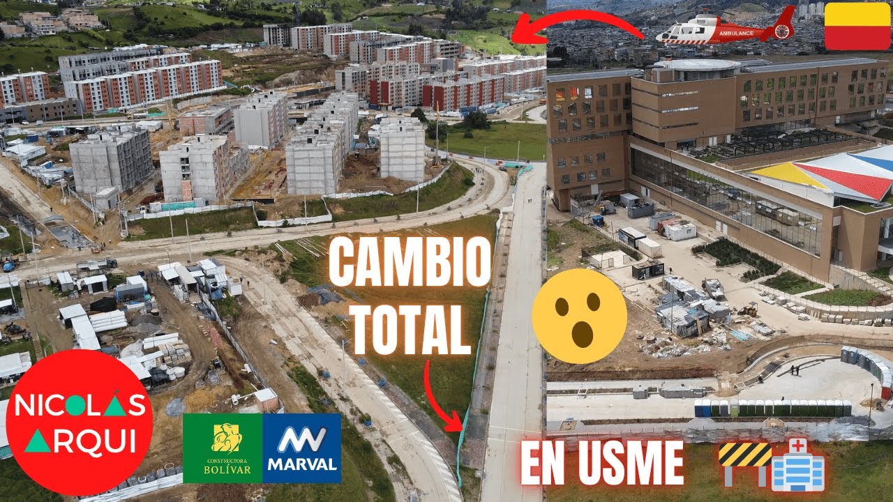 NADIE HA MOSTRADO ESTO: Nuevo Hospital con Helipuerto🏥 y MILES de VIVIENDAS en Tres Quebradas Usme 🚧