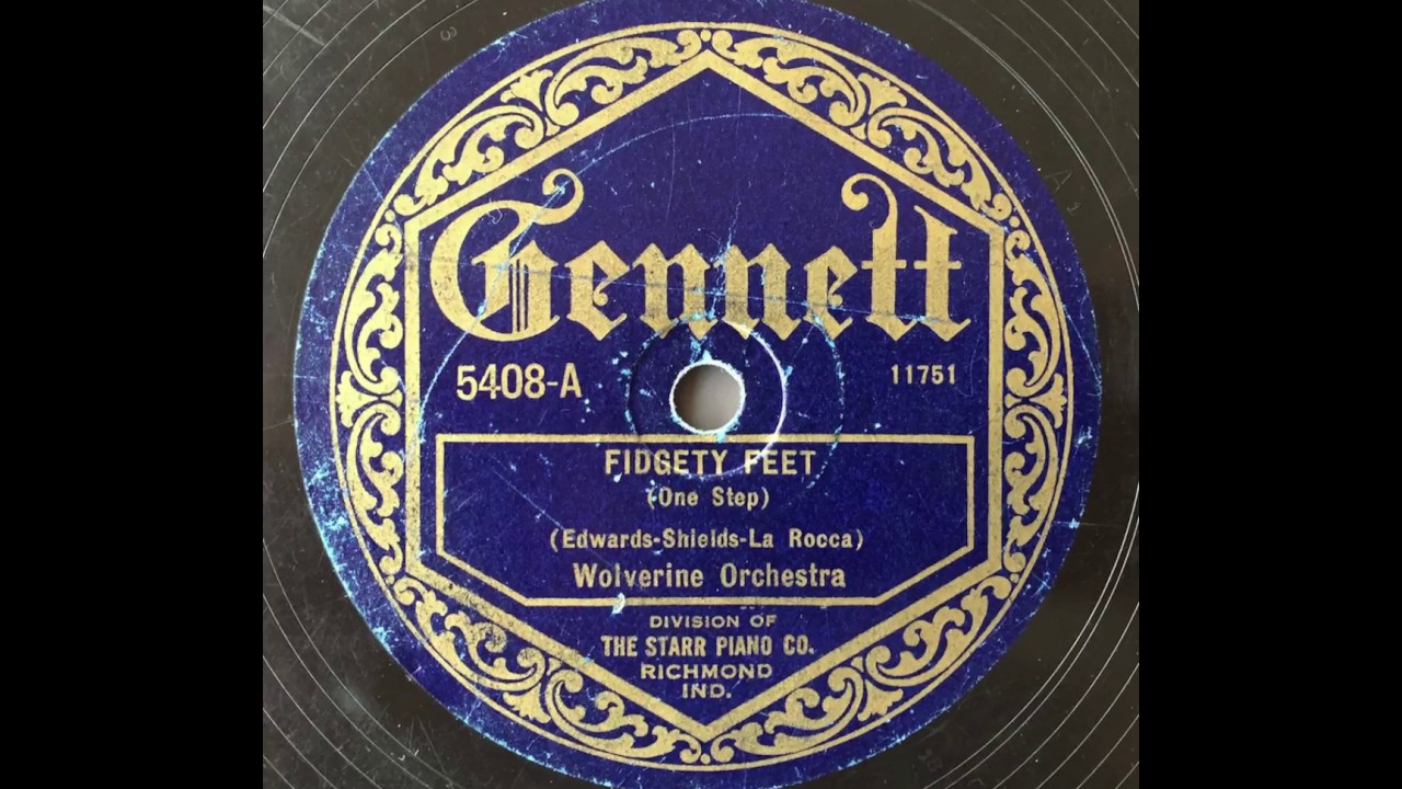 Fidgety Feet - Wolverine Orchestra (Bix Beiderbecke's first record) (1924)