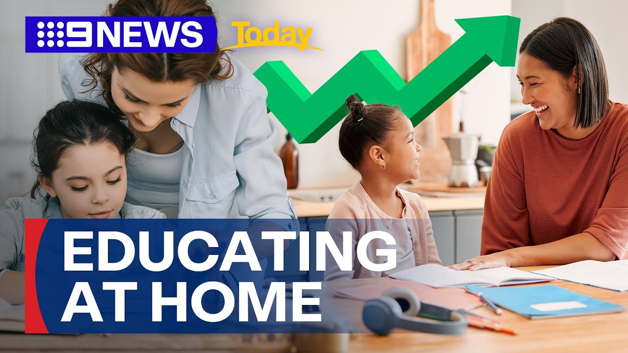 Homeschooling rates soar across the nation | 9 News Australia