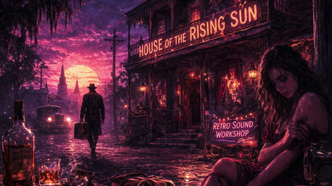 House of the Rising Sun | 80s Dark Synthwave | Emotional Retro Story | No.011