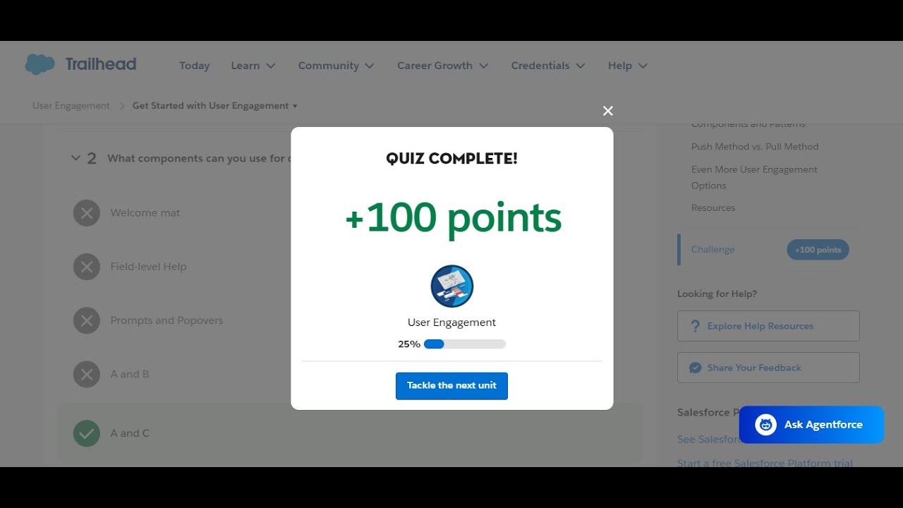 Get Started with User Engagement - Trailhead Salesforce 2025