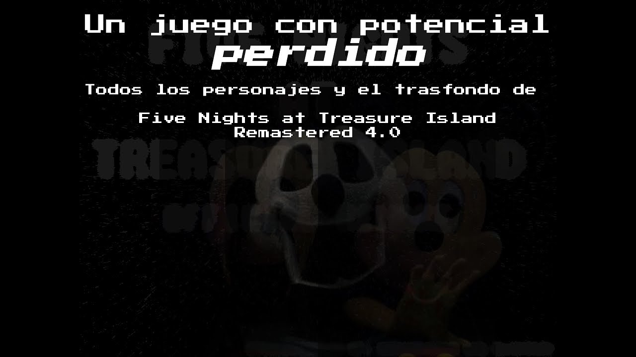 Un juego que tuvo potencial | Todos los personajes de  Five Nights at Treasure Island Remastered 4.0