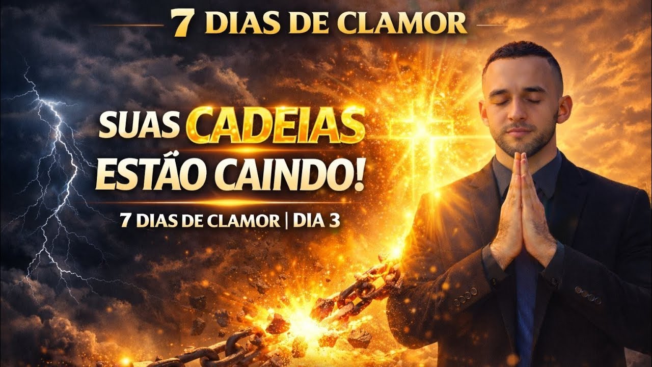 🔴SUAS CADEIAS ESTÃO CAINDO AGORA! 🔥 ORAÇÃO PODEROSA DE LIBERTAÇÃO | DIA 3