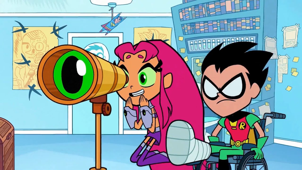 The Cast - Starfire Checks On Poor Robin