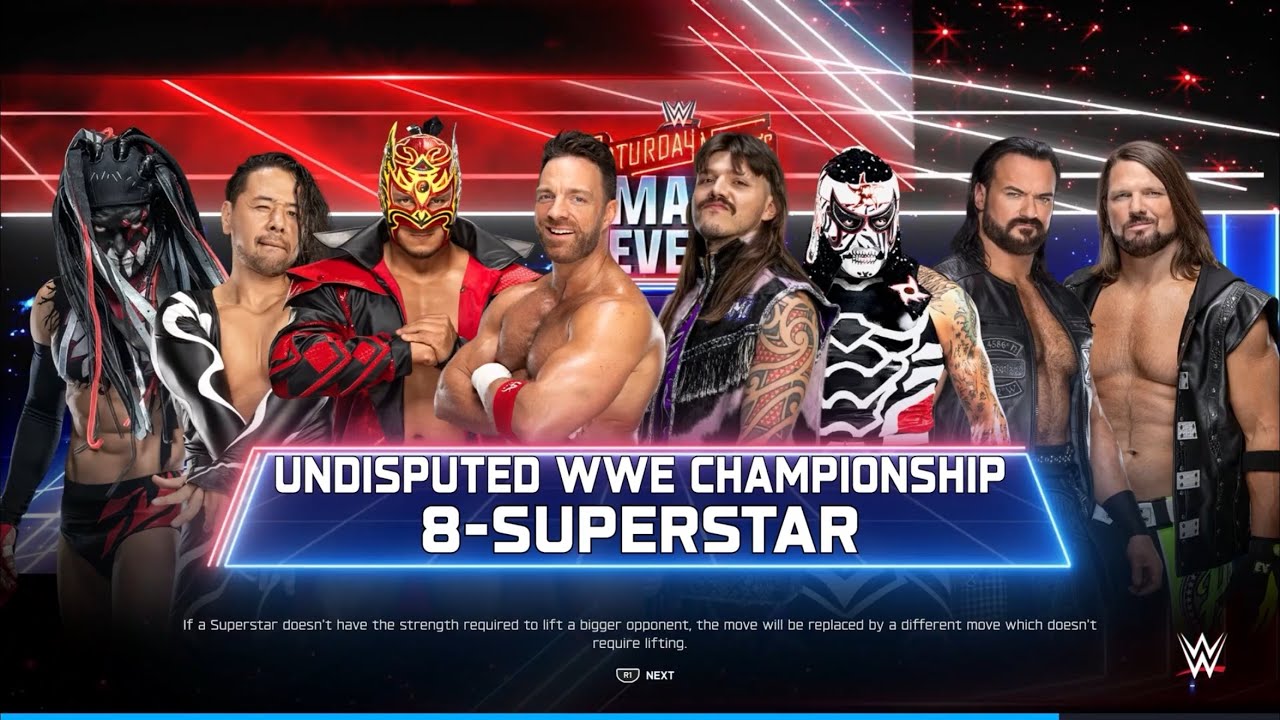 8-Man Champions Main Event - WWE 2K25 Gameplay (PS5)