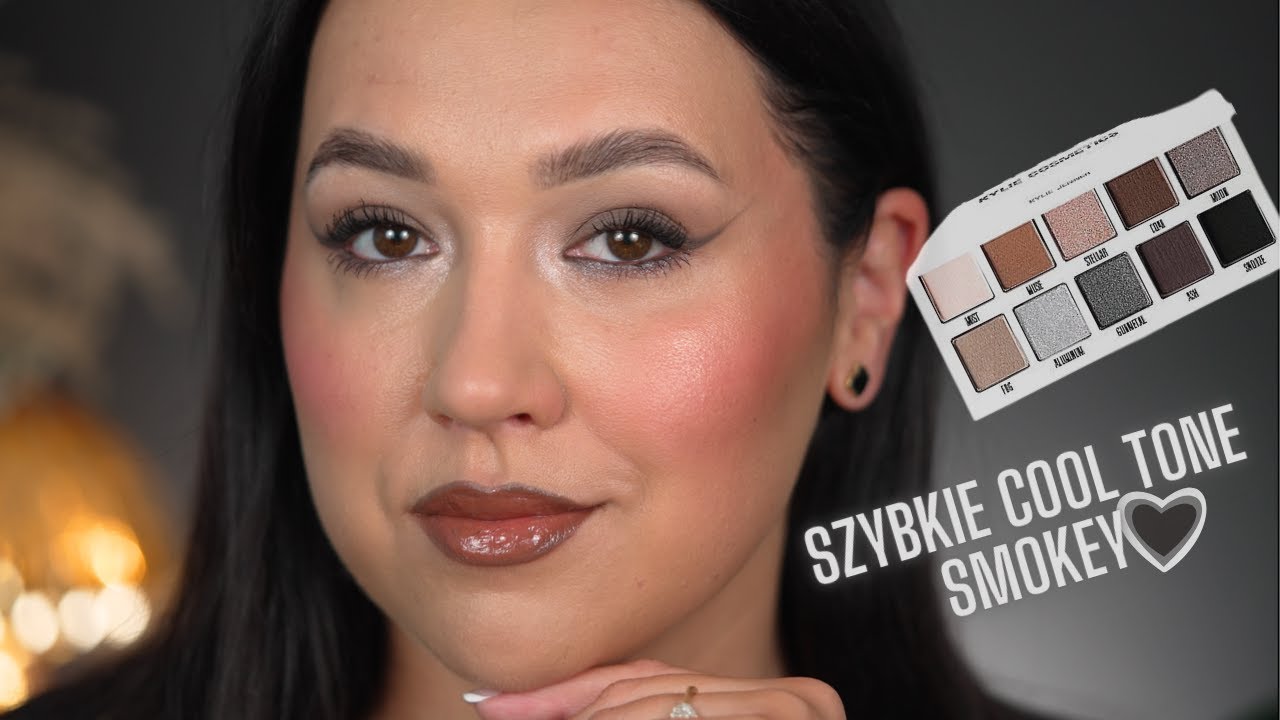 BARDZO SZYBKIE SMOKEY eye dla FANEK Chłodnych odcieni  || Paletka Kylie Jenner