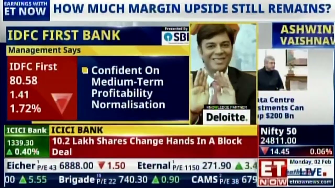 Mr. Sudhanshu Jain, CFO spoke with ET NOW on IDFC FIRST Bank's Q3FY26 results