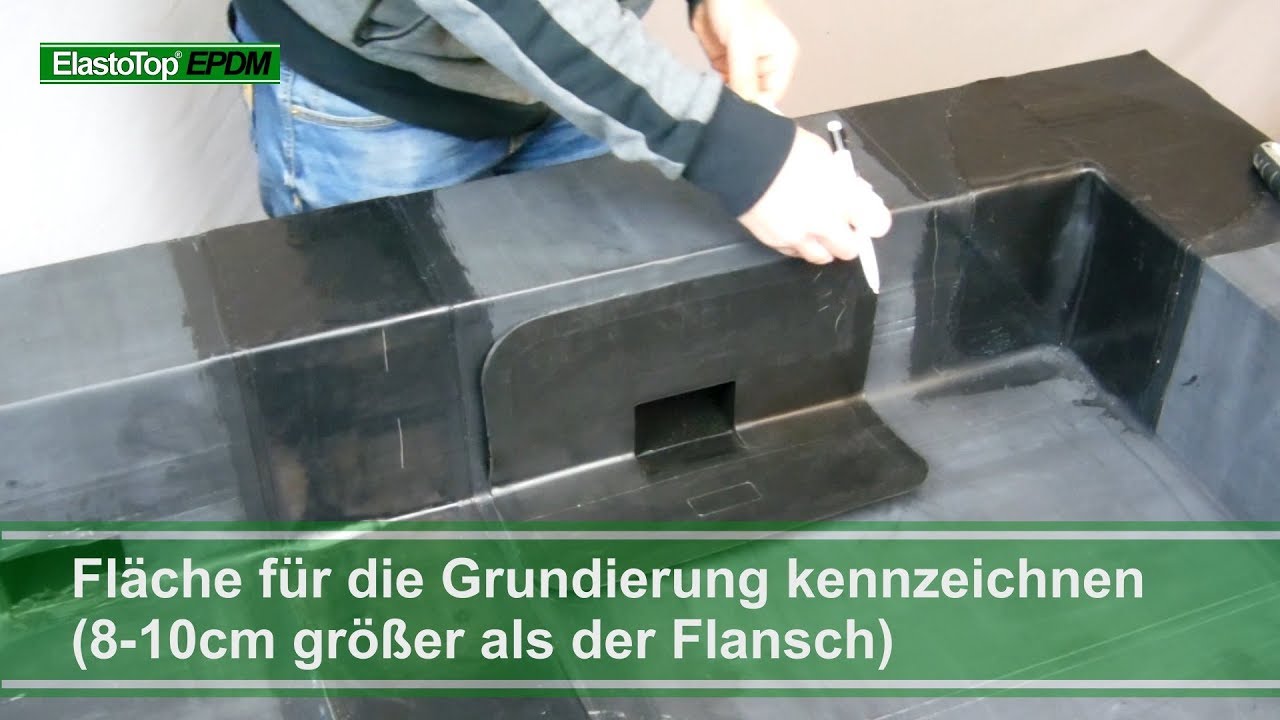 ElastoTop - Seitenauslauf mit Abdeckband XL abdichten