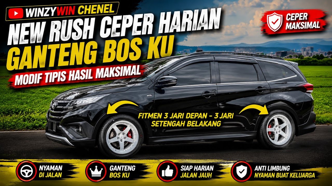 NEW TERIOS CEPER HARIAN NYAMAN ANTI LIMBUNG| MODIFIKASI SIMPEL TAPI GANTENG ❗️