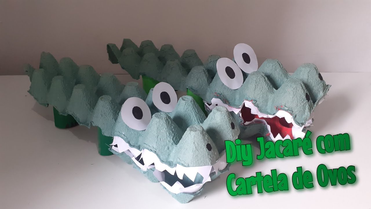 Diy - Jacaré com Cartela de Ovos