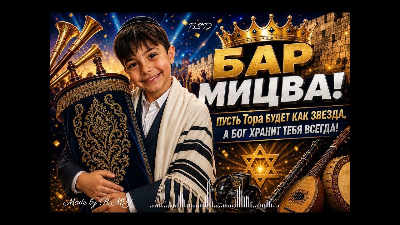 БАР-МИЦВА &mdash; Этот день святой! |🔥Зажигательная еврейская песня | Bar Mitzvah Song